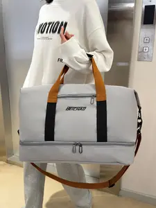 Large Capacity Travel Bag, Dry & Wet Separation Duffel Bag, Short-distance Travel Luggage Bag, Sports Fitness Bag for Men & Women