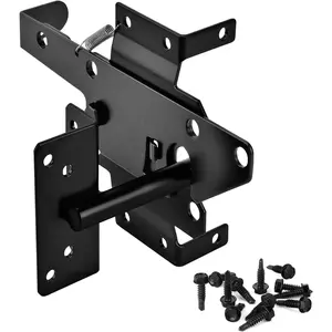 Self-Locking Gate Latch for Wooden Fence - Heavy Duty Automatic Gate Lock Gravity Door Latch Hardware for Secure Pool, Yard,Outdoor Garden, Metal Gates Vinyl Fences