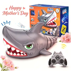 Remote Control Shark Toy, RC Shark Robot with Interactive Biting Action, Rechargeable Fun Toy Gift for Kids