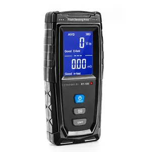 EMF Meter, Detects Electric and Magnetic Fields, Handheld Digital EMF Detector with LCD Display, Sound-Light Alarm, Rechargeable  for Home, Office, and Appliances (Blue)