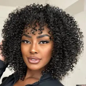 Pre Looped Micro Curly crochet Hair 8 Inch 8 Packs Black Micro Curly Twist Braiding Hair For Mini Passion Twist (1B#)