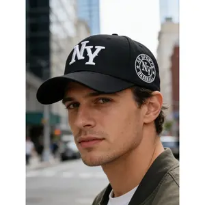 Adjustable Letter Embroidered Baseball Cap, Unisex Casual Sun Protection Hat, Outdoor Sports Travel Hiking Cycling, All Seasons, Sunscreen Hat