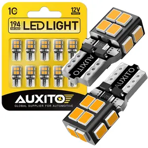 AUXITO 10x White LED T10 194 168 W5W Interior Map Dome Trunk License Plate Light Bulbs AUXITO 10x White LED T10 194 168 W5W Interior Map Dome Trunk License Plate Light Bulbs