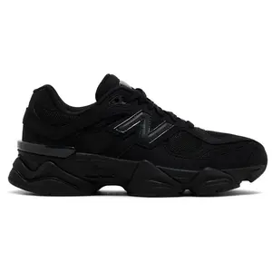 New Balance 9060 Triple Black Youth / Women's Perfect Casual Daily Lifestyle Sneaker Fashion Footwear Gym Walking Shoe Running Sneaker Girl
