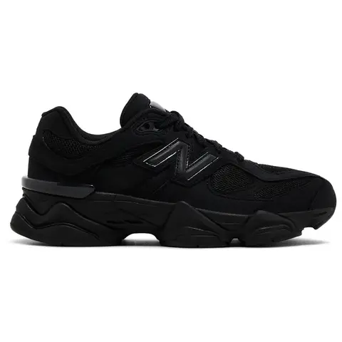 New Balance 9060 Triple Black Youth / Women's Perfect Casual Daily Lifestyle Sneaker Fashion Footwear Gym Walking Shoe Running Sneaker Girl
