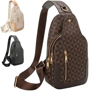 Christmas Fanny Pack Crossbody Bags for Women, Men.City Lights - Stvlish.Durable Waist Bag with Adjustable Belt, Main Zippered Pocket, Quick Stash Pocket - Premium Travel Essentials Halloween gift Checkered Nylon