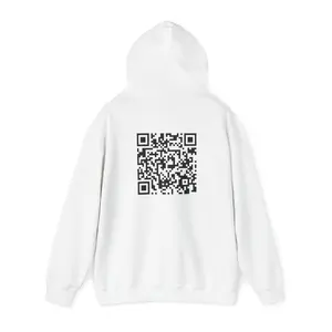 QR Code - Unisex Heavy Blend™ Hooded Sweatshirt - "Jesus Loves You :)"