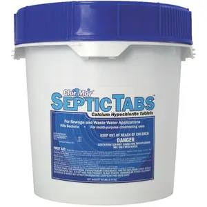 Water Techniques  Clor Mor Septic Tabs - 10 lbs Pail, Pail Container, Septic Control