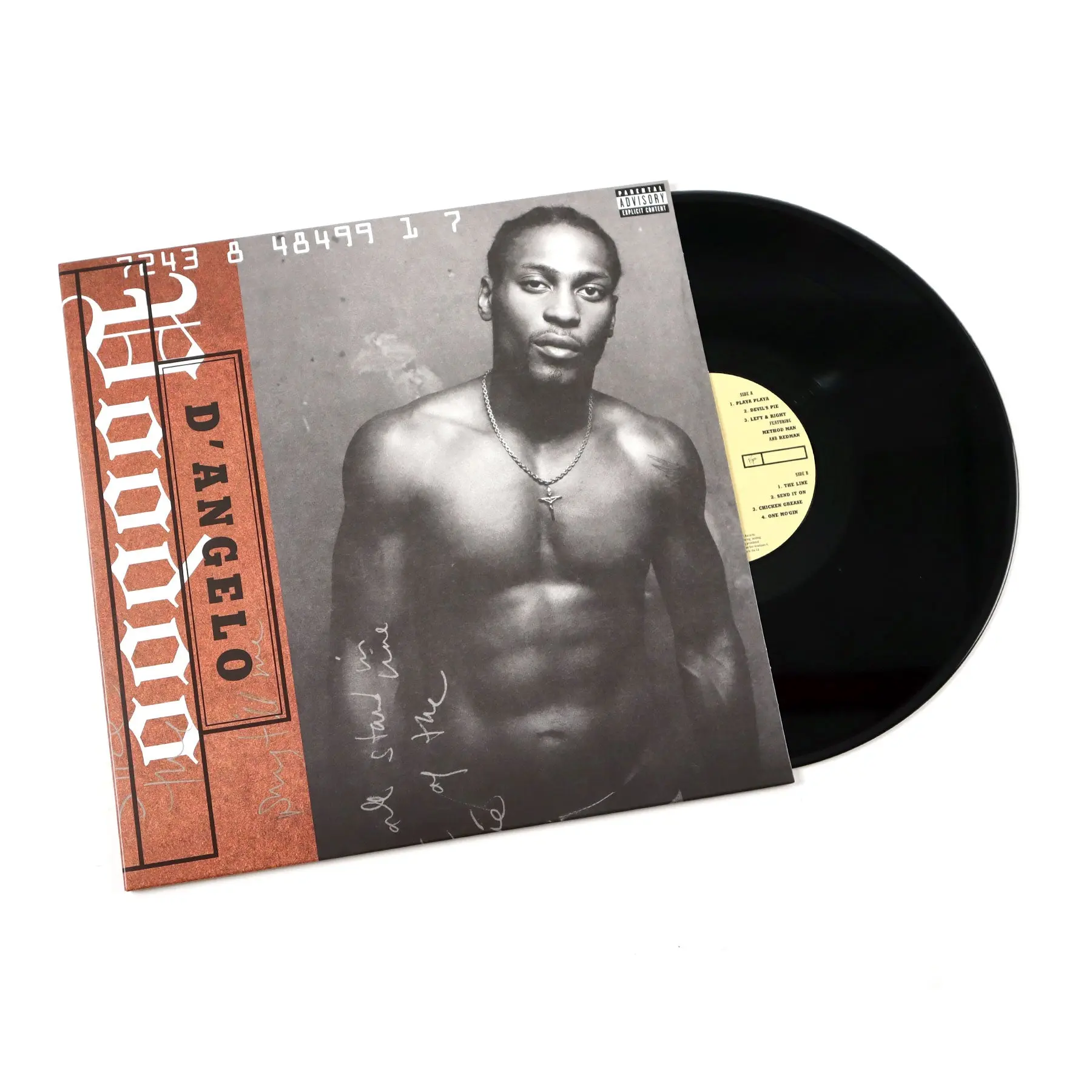 D'Angelo Voodoo Vinyl Record Album - Black 2LP Long Play, Virgin 2015 Long Overdue Reissue, Includes Printed Insert, "Devil's Pie" Track