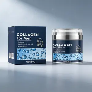 Men's Anti-Aging Face Cream 50g – Collagen + Retinol + Hyaluronic Acid + Vitamin E – Reduces Wrinkles & Fine Lines – Firms Sagging Skin – Deeply Hydrates & Restores Youthful Glow – Daily Moisturizer for Men