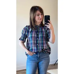 Marnie Blouse Ivy Plaid
