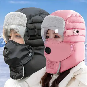 4-in-1 Winter Combat Hat 🎯 |     Windproof Ear/Face Guard with Goggles ❄️ |     Extreme Cold Protection for Cycling & Outdoor 🔥 |     Unisex Thermal Fleece Design