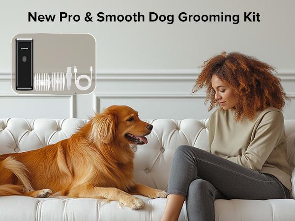 Pet Clippers for Dog Hair Grooming Low Noise, Rechargeable Cordless Cat Shaver with Ceramic Blade,Portable Pet Hair Trimmer for Matted & Long Hair