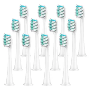 12 Pcs Replacement Brush Heads Compatible with Philips Sonicare Electric Toothbrush, Professional Toothbrush Head Refills for 4100/1100/5300/6100/5900 Teeth Cleaning Tool, Oral Care Tool
