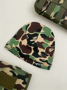 New camouflage Y2K style couple's fashionable and versatile warm hat