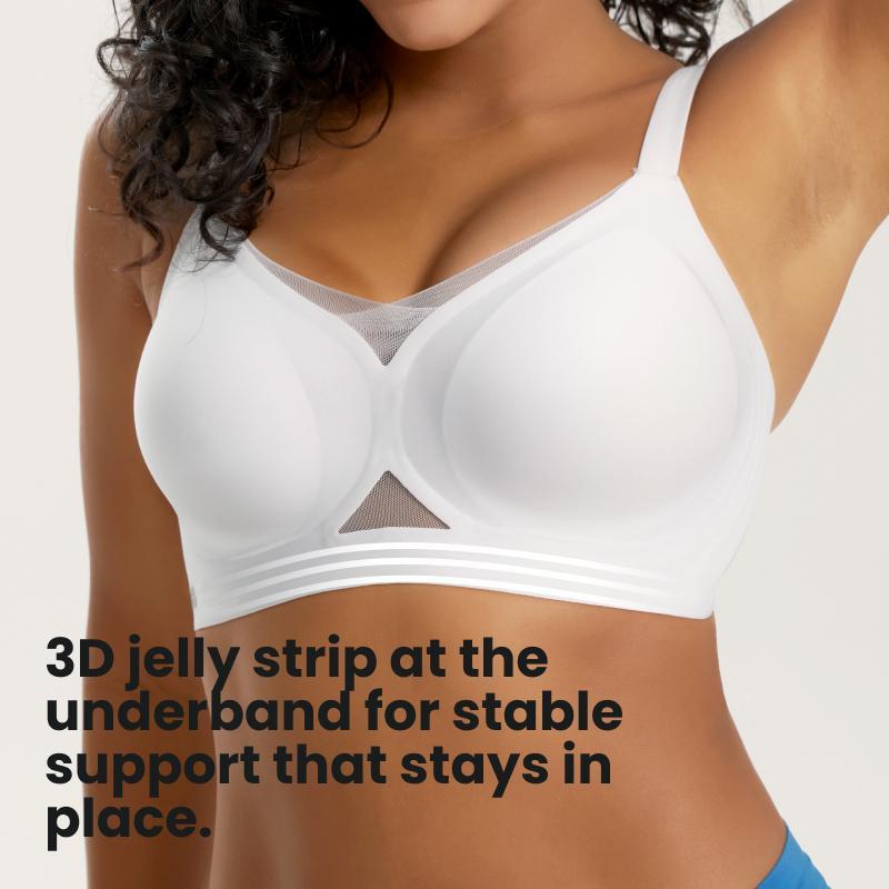 Bodytips Mesh Breathable 3/4 Cup V Neck Wireless Bra Lightweight Soft Fit Support Seamless Design Smooth Finish Bra Popular Underwear Versatile Bra For Daily Wear Work Office Home Lounge Casual Outfit Light Sports All Day Use Natural Feel Flexible Fit Bodytips Mesh Breathable 3/4 Cup V Neck Wireless Bra Lightweight Soft Fit Support Seamless Design Smooth Finish Bra Popular Underwear Versatile Bra For Daily Wear Work Office Home Lounge Casual Outfit Light Sports All Day Use Natural Feel Flexible Fit