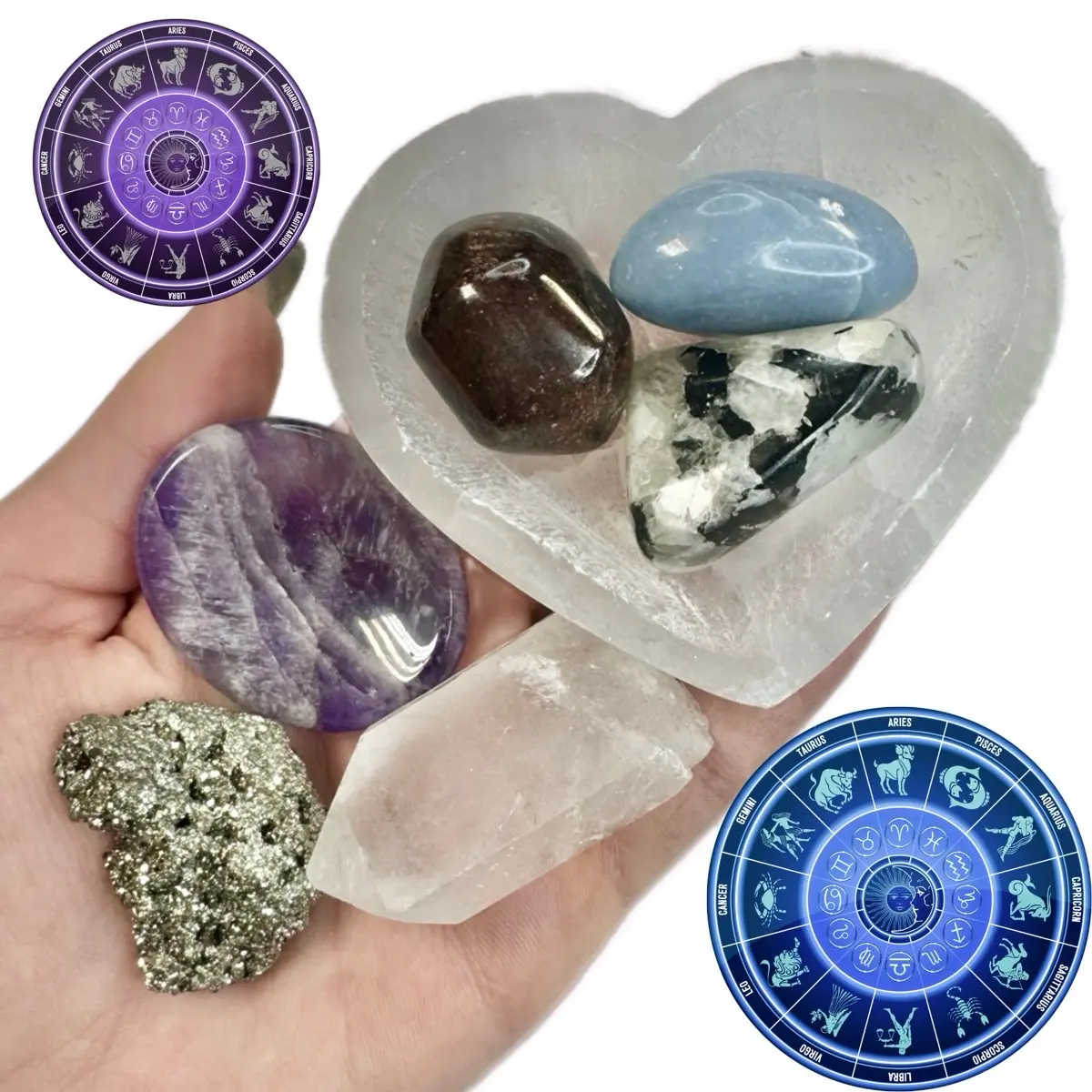 Zodiac Crystal Set - Intuitive Zodiac Gemstone Set Zodiac Crystal Set - Intuitive Zodiac Gemstone Set