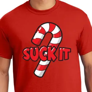Suck It! Candy Cane Christmas Shirts