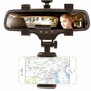 HOT Universal Car Rear view Mirror Mount Stand Phone Holder Cradle For CellPhone