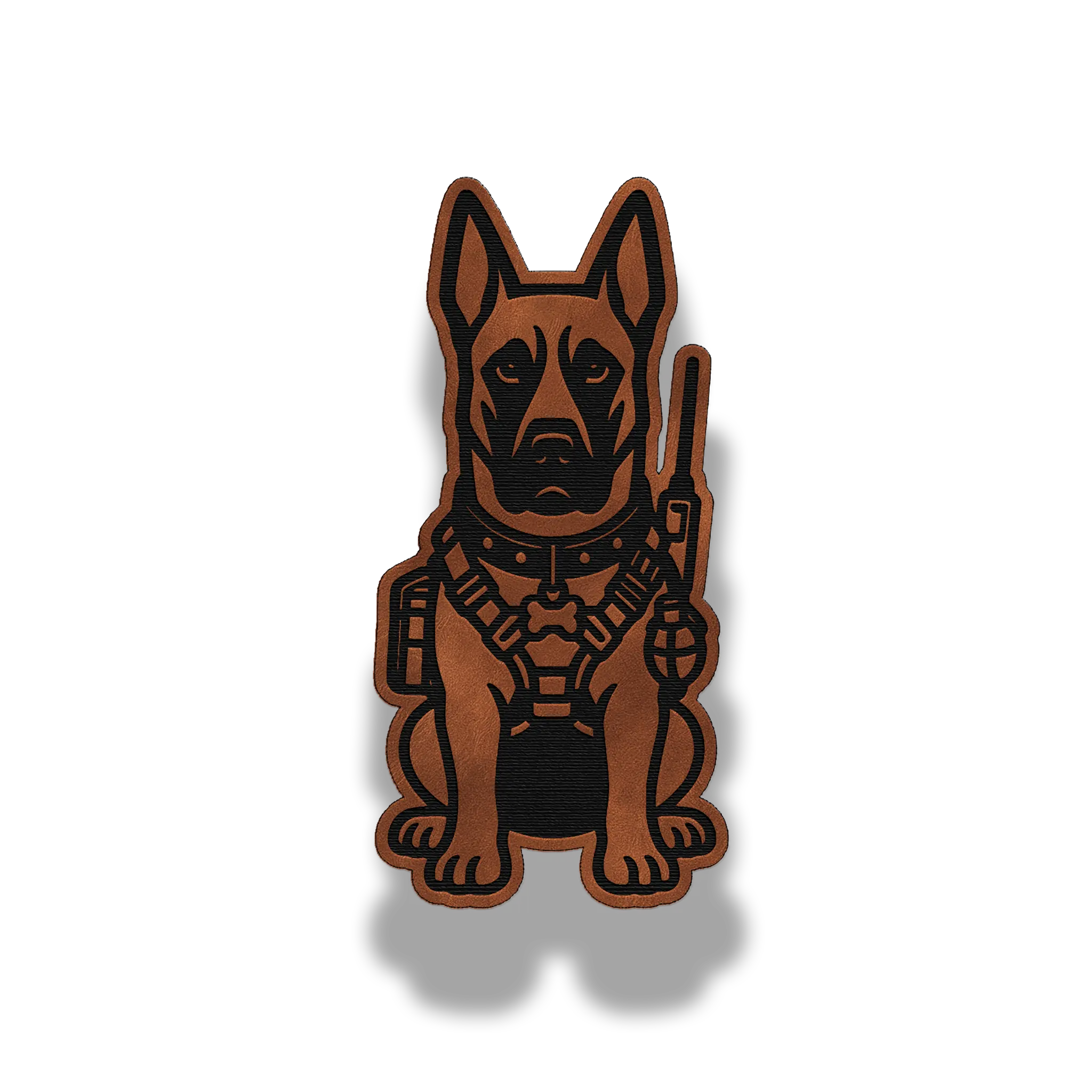 Tactical Belgian Malinois Dog Patch – Leatherette Morale Patch