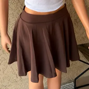 Women's Mocha Minimalist Cropped Scuba Skort - Light, Stretchy, Comfy Lady's Bottom Piece with Perfect Fit for Summer Daily Wear, Casual Outings