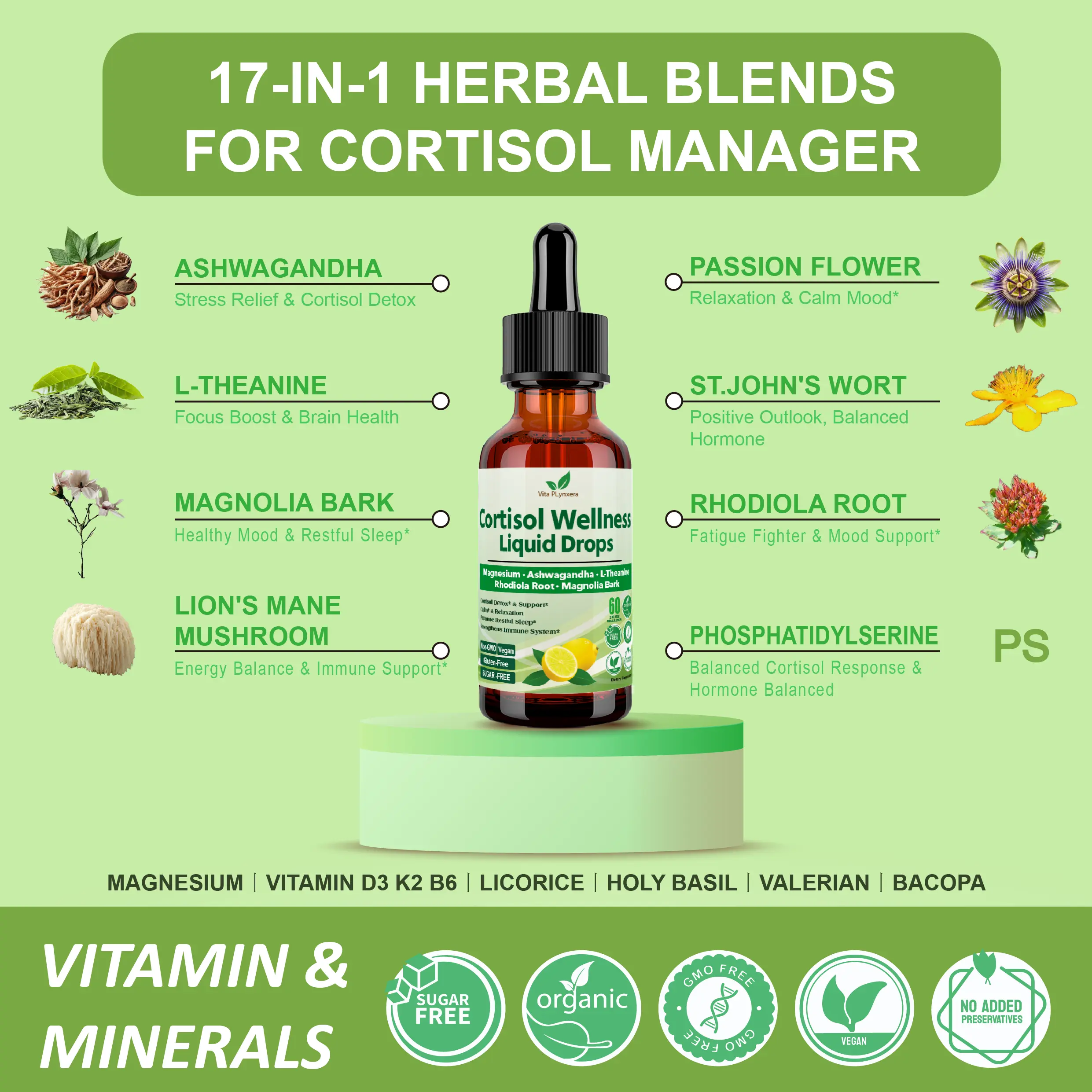 Vita PLynxera Cortisol Supplement Liquid Drops,17-in-1 Cortisol Detox,cortisol support,Hormone Balanced for Women,Sleep Support,Mood Focus,2 FL/Oz - TikTok Shop Vita PLynxera Cortisol Supplement Liquid Drops,17-in-1 Cortisol Detox,cortisol support,Hormone Balanced for Women,Sleep Support,Mood Focus,2 FL/Oz - TikTok Shop