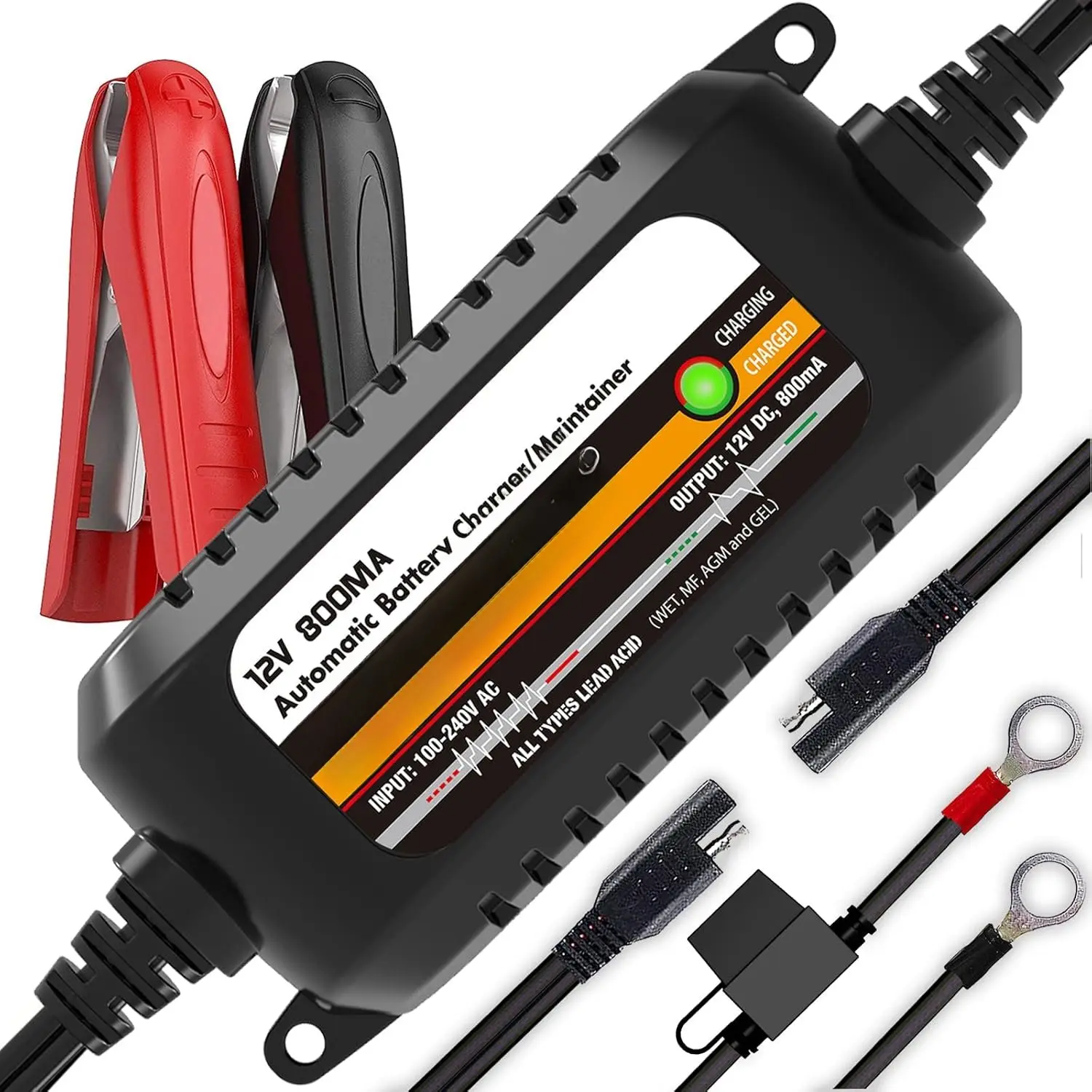 MP00205C 12V 800mA Automatic  Charger,  Maintainer, Trickle Charger, and  Desulfator