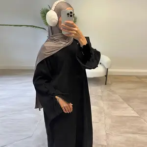 Velvet Dusk Corduroy Abaya Dress
