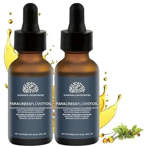 2 Pcs Paracress Facial Oil, Paracress Oil for Face, Paracress Serum, Paracress Facial Serum Organic, Smooth Fine Lines and Wrinkles, Natural Face Oil for All Skin Types 30ML/1oz