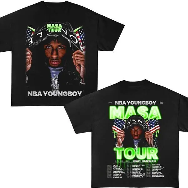 Youngboy Masa Tour T Shirt, Rap Hip Hop Music Shirt, Unisex T-Shirt