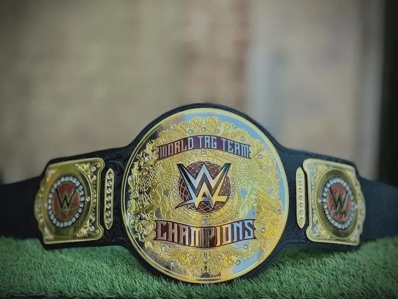 2024 World Tag Team World Heavyweight Championship Replica Title Belt 2mm Brass
