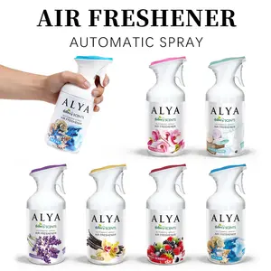 4 PCS (250/ML Each) Air Freshener Spray For Home, 6 Scents - With Lavender, Cool Linen, Magnolia, Mixed Berries, Ocean And Vanilla, Multi-Purpose Room Automatic Spray，ldeal For Car, Offce, Home, Bathroom, Fabric, Closet Fresh Scent