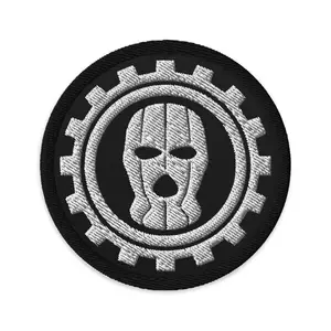 White Goonion Logo Embroidered Patch