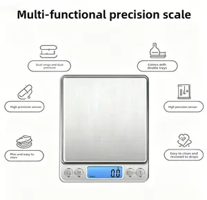 Digital Kitchen Scale, High Precision Food Scale for Baking, Accurate Gram Weight Mini Countertop Scale