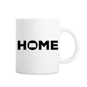 1pc 11oz North Dakota State Silhouette Mug White Coffee & Tea Cup with Bold HOME Lettering Gift for Coffee/ Tea Lovers Housewarming State Pride Coffee Mug Modern Minimalist Durable
