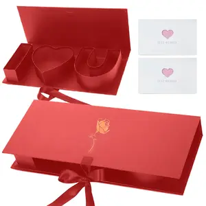 Gift Box 17.9x7.5x2.6 Inch I Love You Letter Shaped Fillable Box with Ribbon, 2 Pack For Anniversary Surprises, Galentine’s Gatherings, Holiday Favors, Retirement Celebrations, Just-Because Gifting And Warm Occasion Gift Arrangements