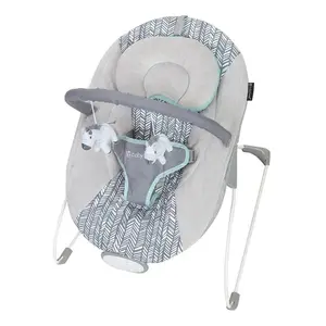 Baby Trend® EZ Bouncer w/ Comfy Seat, Adjustable Head Headrest, Removable Toy Bar, Vibration & Music