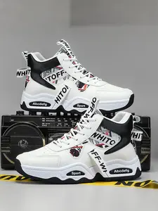 Men's Elevated High-Top Sneakers | Breathable Casual Shoes | Modern Platform Design