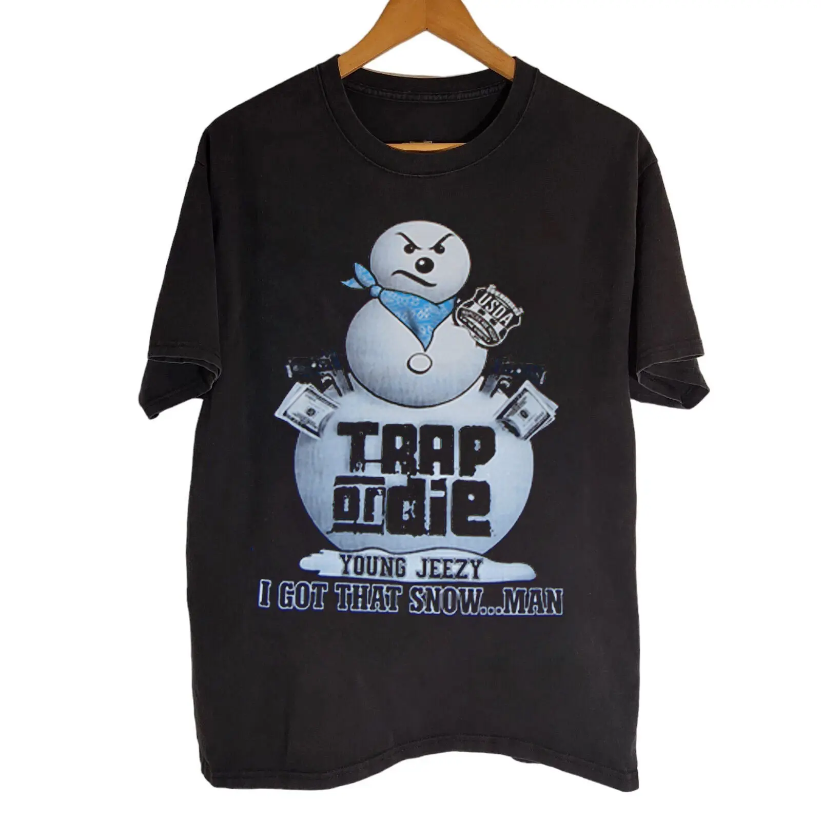 Young Jeezy Snowman Vintage Trendy Streetwear Tee Shirt
