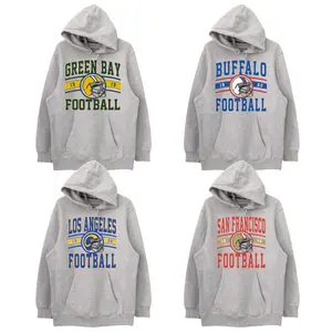 Sport Grey All Team Football Hoodie, Hometown Football Hoodie, Vintage Graphic Tees, Football Fan Gift, Unisex Hoodie