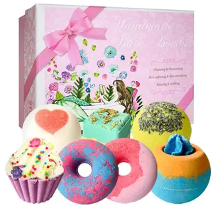 Bath Bombs, 7 Natural Bath Bomb Gift Set, Handmade Bubble Bathbombs for Women Kids, Gifts for Mom Her Girlfriend, Mothers Day Gifts, Birthday Valentines Christmas Gifts for Women