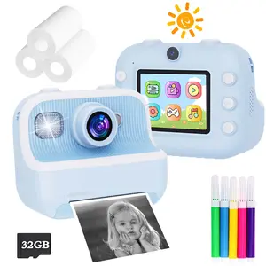 Kids Instant Print Camera, Digital Camera, Educational Toy For Children, HD Printing, Memory Card Compatible, Multiple Style Options, Perfect Birthday & Holiday Gift For Boys & Girls