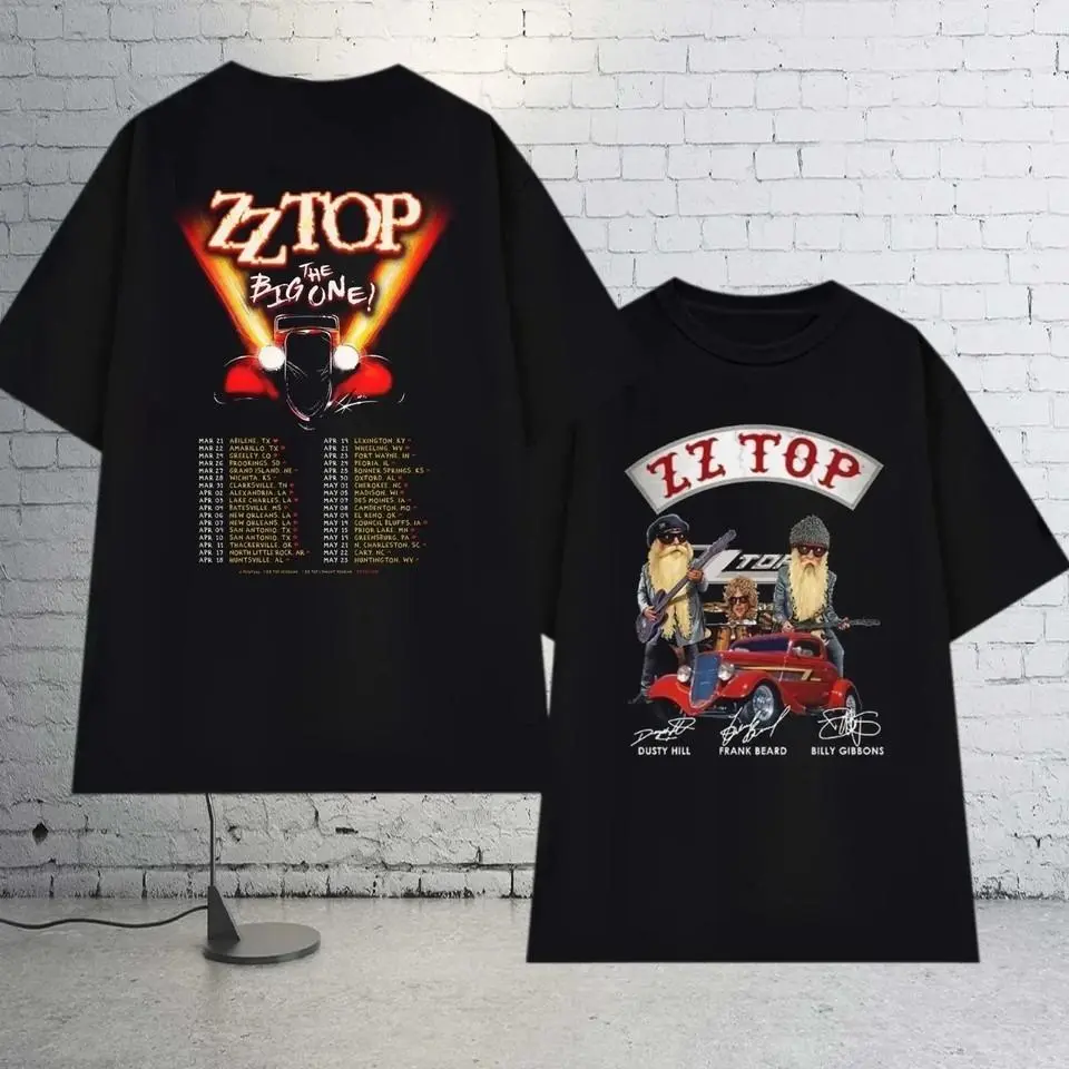 ZZ Top The Big One Tour 2026 Two Sided T-Shirt – Classic Rock Concert Shirt Vintage Style