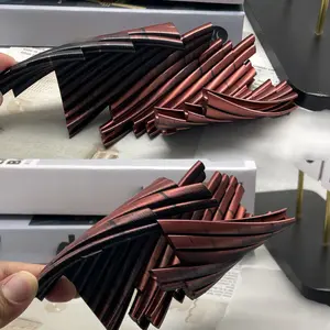 3D Printed Creative Rotating Stress-Relief Vase Pen Holder with Two-Tone Gradient and Multiple Color Options for Desktop Decoration