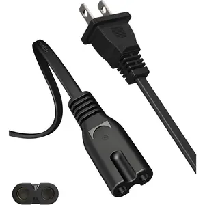 AC Power Cord 6Ft for Xbox Series X/S,Xbox One X/S,for Sony PS4 PS5 PS3 Slim PlayStation5 4 3, TV, Printer, Speaker Universal 2 Prong Power Cable Replacement