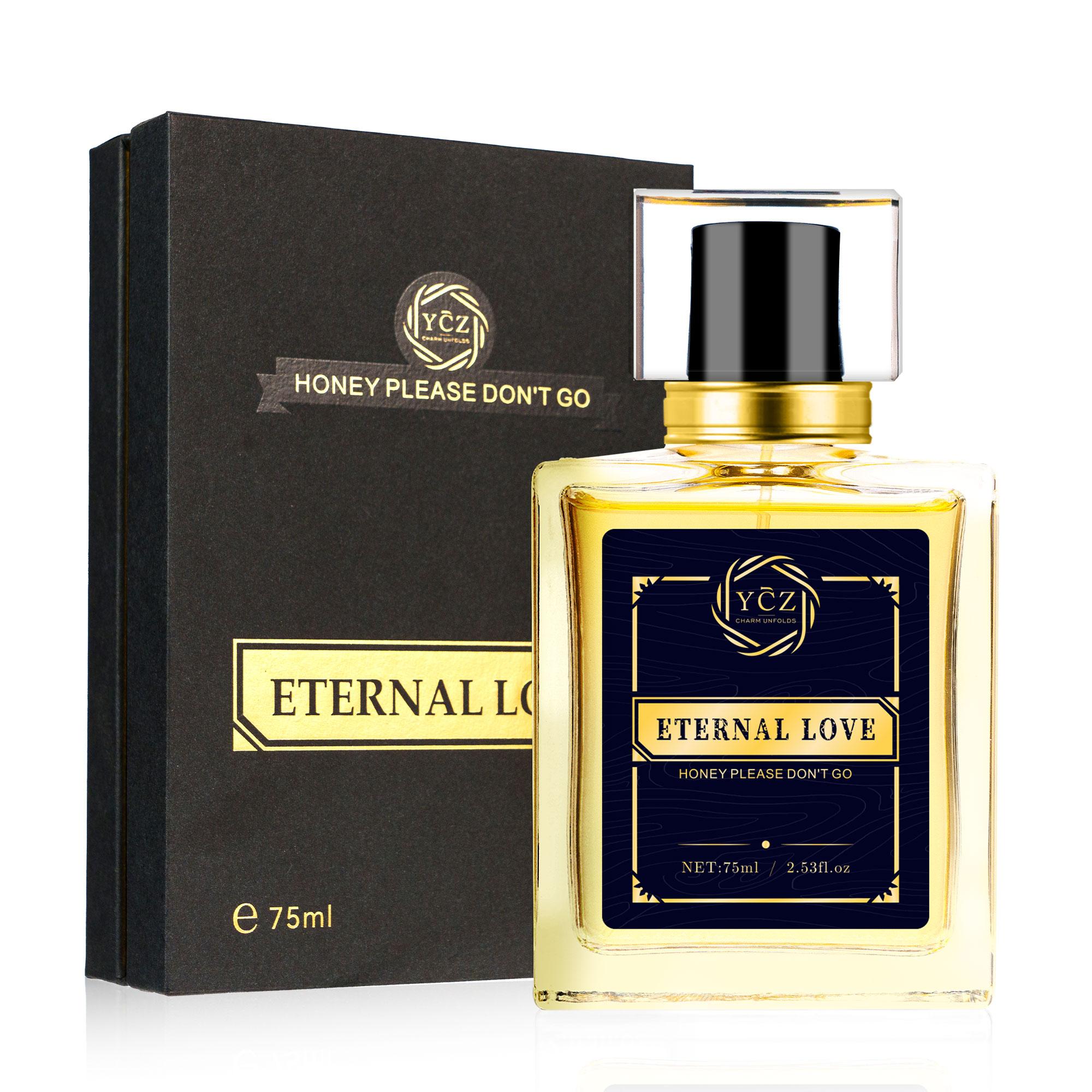 YCZ Eternal Love Eau De Parfum 75ml Floral Fruity Scent with Musk Ambergris Jasmine Rose Patchouli Vanilla Fragrance Gif