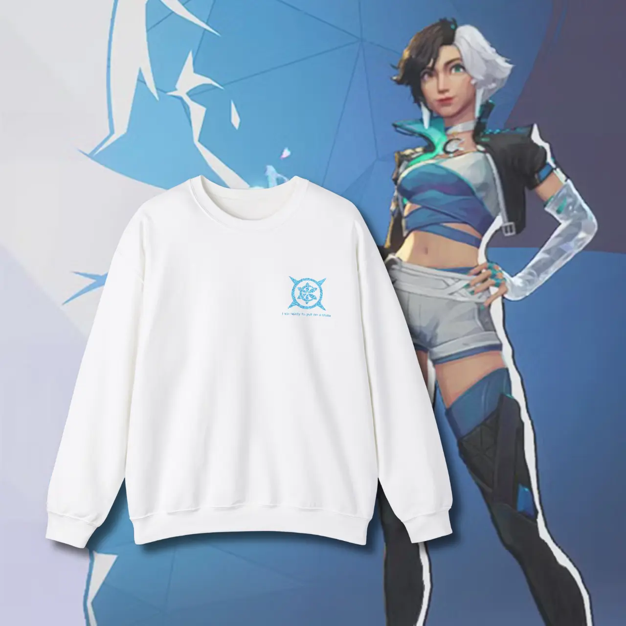Rivals Inspired Snowy Strategist Embroidered Crewneck | Gamer Style