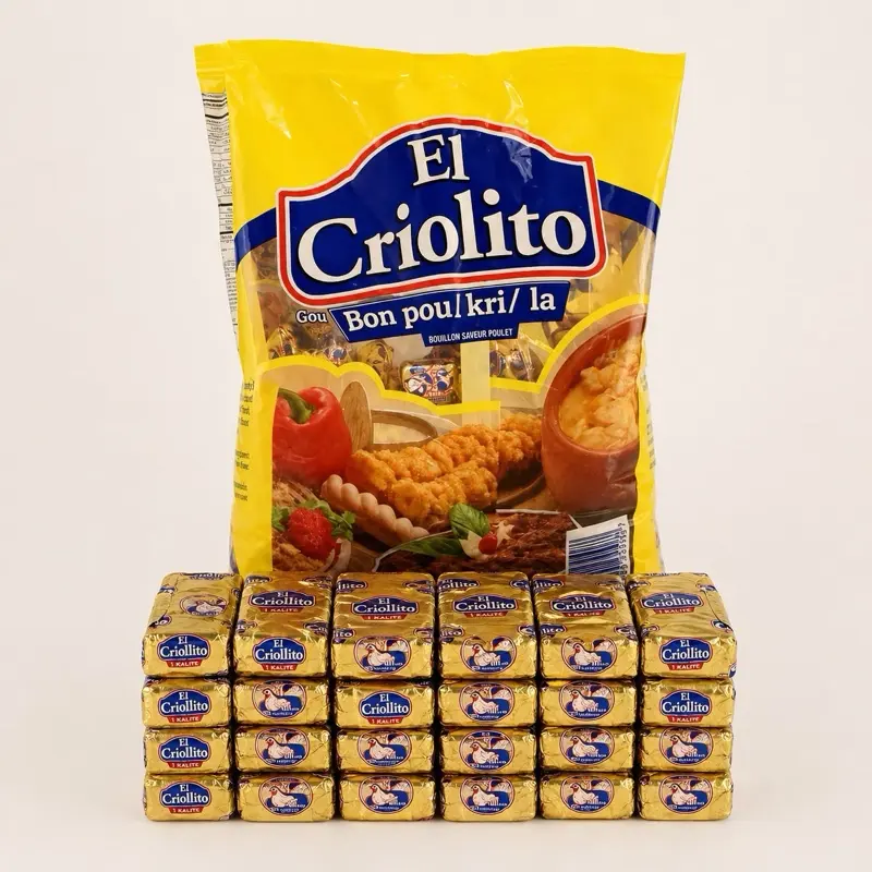 El Criollito Caldo de Carne Pack of 24 Cubes - Authentic Flavor in Convenient Portions