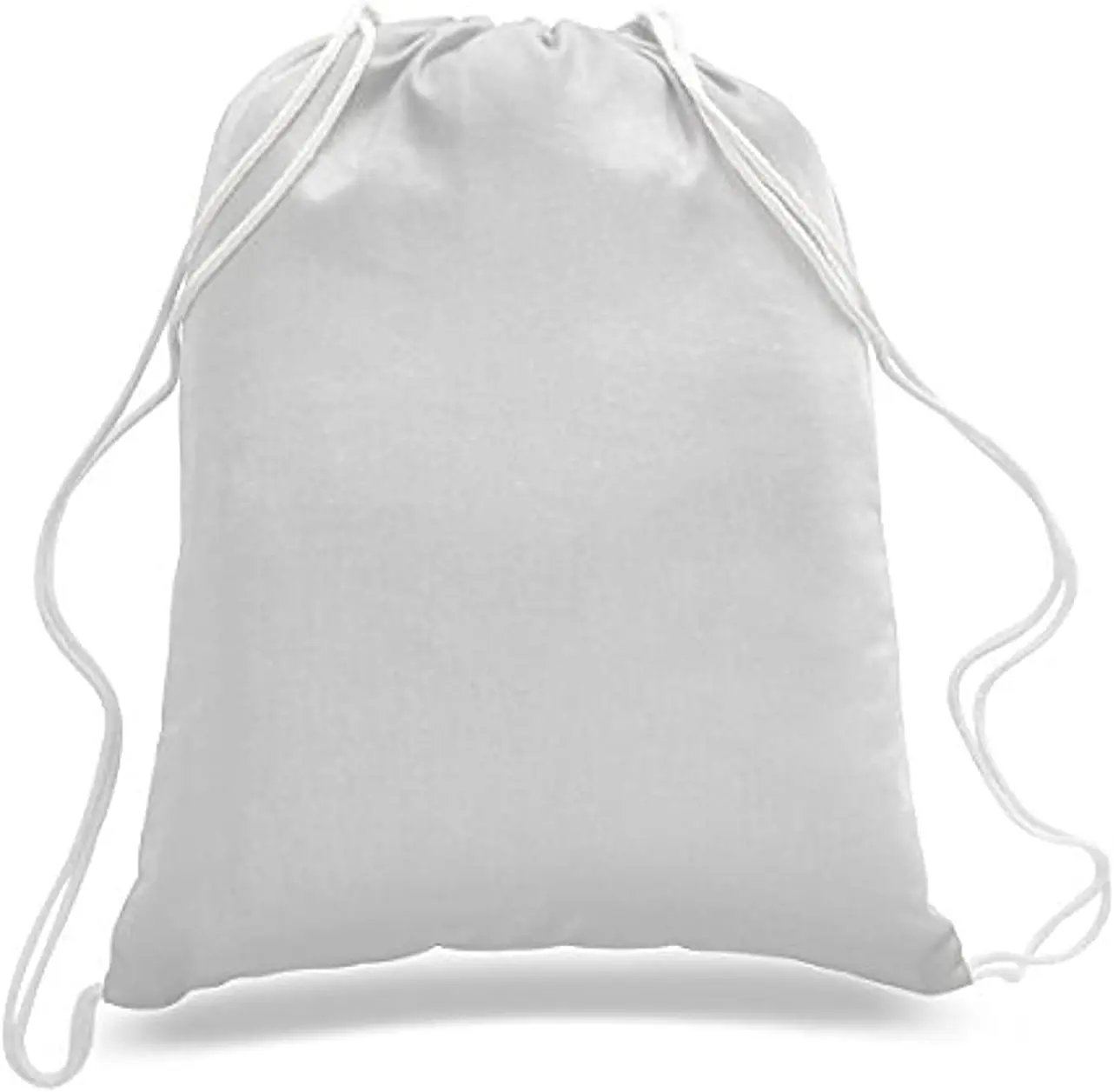 6-Pack Cotton Canvas Drawstring Backpacks - Blank, Eco-Friendly, Reusable, 14" W x 18" H, Easy Portability, All Seasons Home Supplies for Decoration, Camping