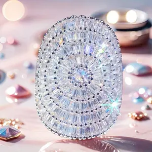 Sparkling Zirconia Halo Ring, Luxury Wedding Band, Statement Eternity Ring for Women, Romantic Promise & Engagement Jewelry, Ideal for Wedding Anniversary and Holiday Gifts